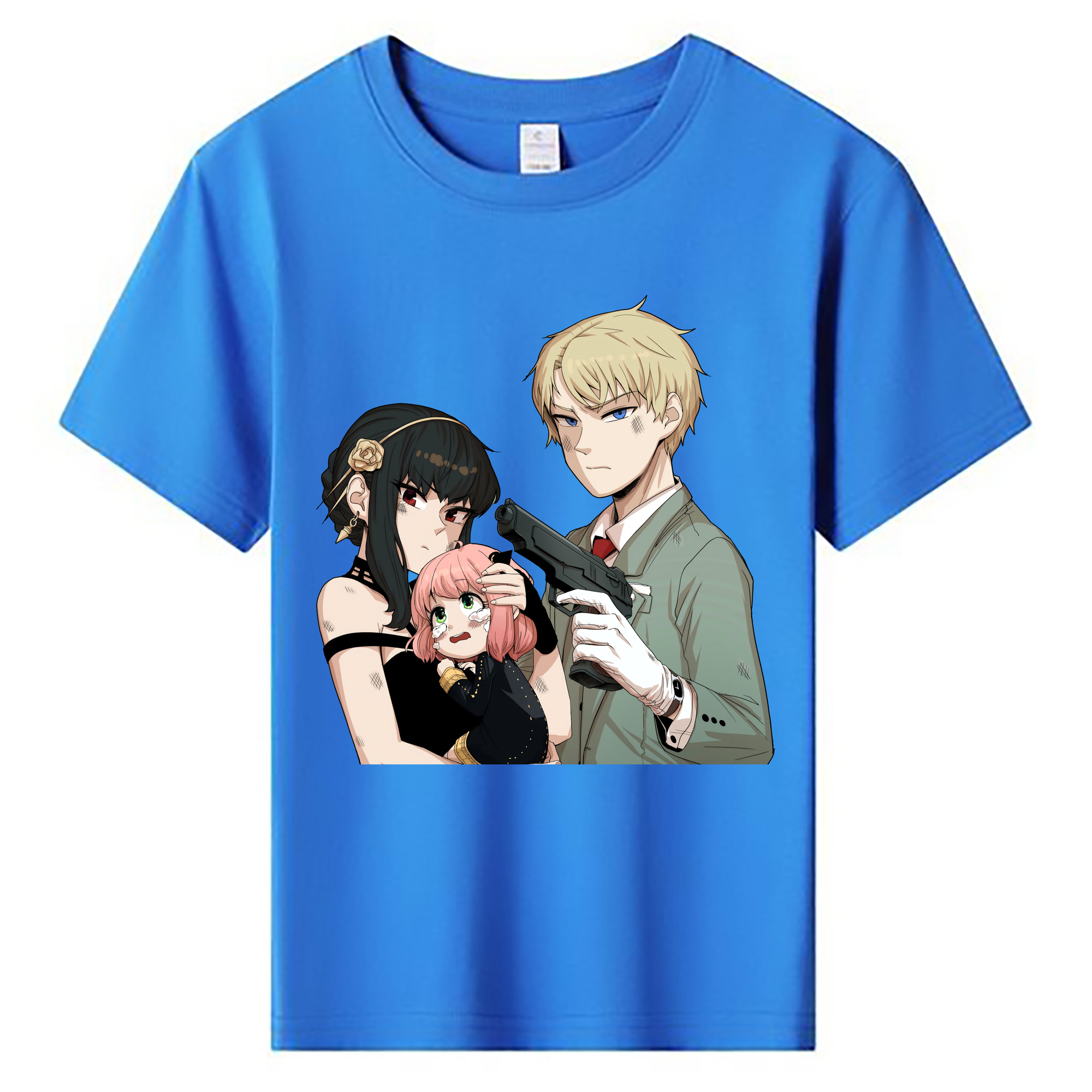 （画像用） SPY×FAMILY间谍家家酒 綿100％キッズTシャツ（フロントプリント）